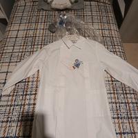 grembiule anni 6/7 bianco