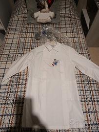 grembiule anni 6/7 bianco