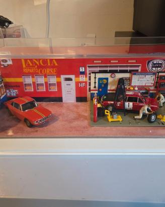 Lancia fulvia 1:43 diorama officina