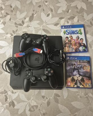 PlayStation 4 slim 500gb+2controller