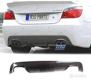 DIFFUSORE BMW E60 03-10 LOOK M DOPPIA USCITA CARBO