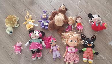 Peluches Vari Masha e Orso, Topolino, Minnie