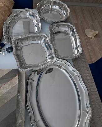 servizio di vassoi da 5 pinti inox