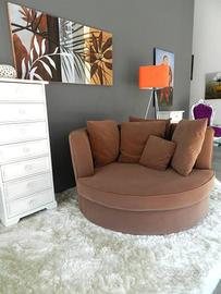 Divano rotondo design artigianale nuovo