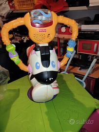 zebra saltella e gira gioco 