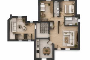 Appartamento di 220 m² con 3 locali e box auto a P