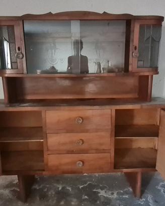 Credenza Vintage in art deco. Anni 40.