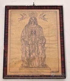 Stampa devozionale antica – “Maria SS. del Monte