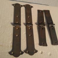 4 Cerniere per Bauli o Mobili Vintage/Antichi