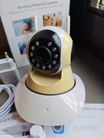 GTC Telecamera wireless HD WiFi sensore IR a infra