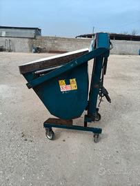 Muletto per uva con vasca da 6 quintali