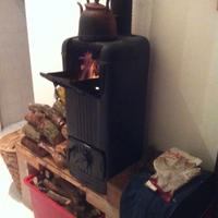 stufa a legno vintage