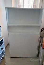 Mobile letto scrivania libreria rotelle salvaspazi