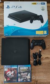 PS4 Slim 500GB COME NUOVA + CONTROLLER + 2 GIOCHI