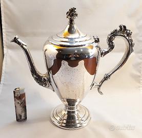 Caffettiera teiera antica argento sheffield