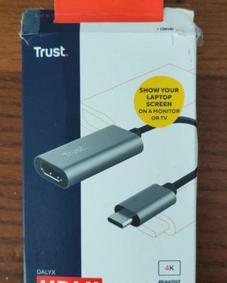 Adattatore da USB-C a HDMI con video Ultra HD 4K e