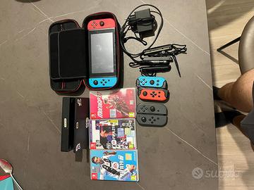Nintentendo swich+ 2 giochi+ accessori