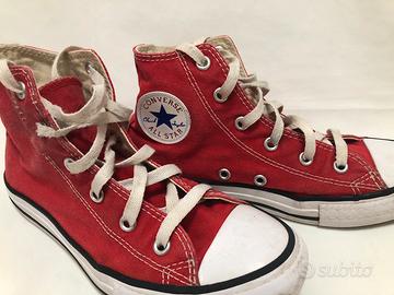 Scarpe Converse All Star rosse n.33