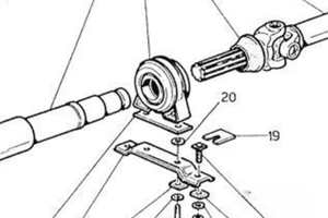 Maserati Ghibli Biturbo Supporto Albero cardano