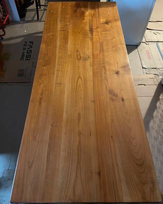 Tavolo+6 sedie in legno impagliate artigianali