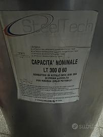 Serbatoio acciao inox acqua 300 litri