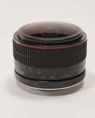 Lente fish eye Meike f2 6.5mm 190* MFT