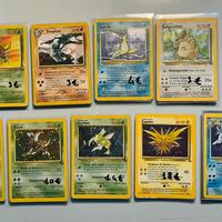 Carte Pokemon vintage rare e olografiche