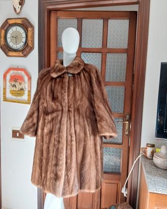 Vera pelliccia demi buff elegante - vintage