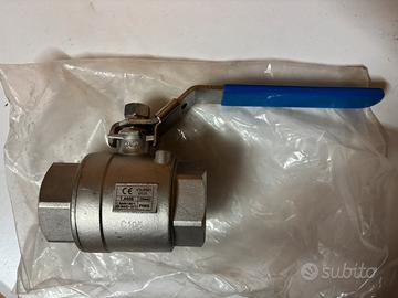 Valvola a sfera in acciaio inox da 1”1/2