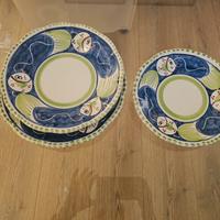 servizio piatti  da 8  ceramica Vietri