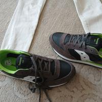 Saucony pantaloni maglietta giubbino occhiali