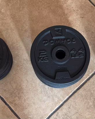 Kit Palestra: 42kg Dischi+ Manubri + Bilancieri