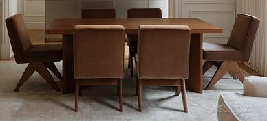 Set 6 sedie Cassina Committee poltroncina + tavolo