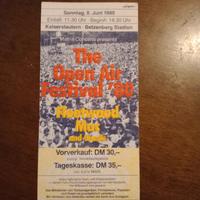 biglietto ingresso concerto The open Air festival 