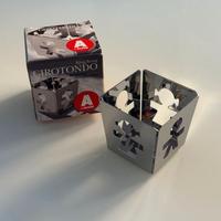 Portalume Girotondo – Porta candela inox Alessi