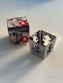 Portalume Girotondo – Porta candela inox Alessi