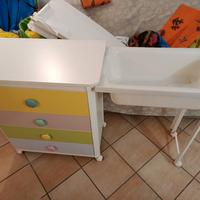 cassettiera con vaschetta 