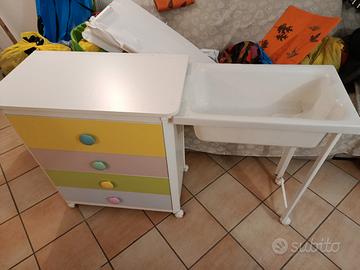 cassettiera con vaschetta 