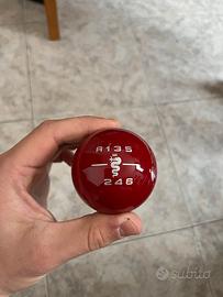 Pomello Metallo Rosso Originale Giulietta + Cuffia