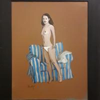 Mio vecchio dipinto a olio su tavola, realizzato n