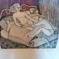 Acquaforte, quadro ,opera di Franco Gentilini