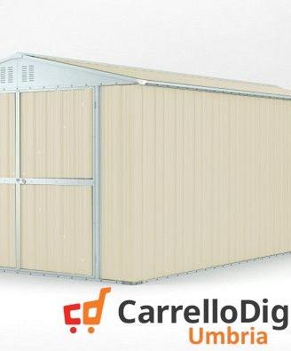 Box garage auto in Acciaio 327x611cm 19mq avorio