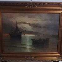 MARIO COLUCCI - Quadro - Barche a riva