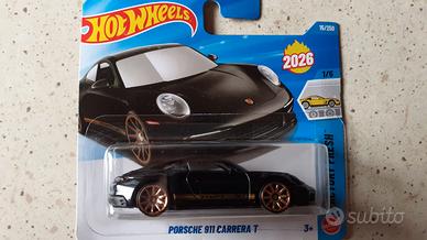 Hot Wheels Porsche 911 Carrera T Nero Lucido Model