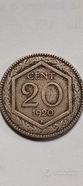 Rara Moneta 20 Centesimi 1920 Esagono
Regno Italia