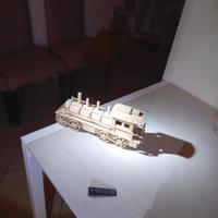 trenino artigianale in legno 