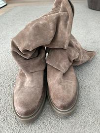 Stivali pelle scamosciati donna raglia 37