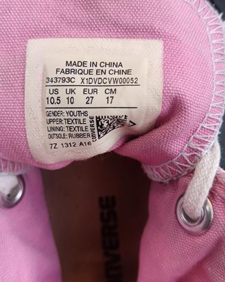 Converse rosa bambina
