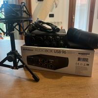 Set Audio Box Usb96 Presonus con Mic The T Bone