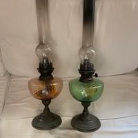 Lucerne  a petrolio con serbatoio in vetro